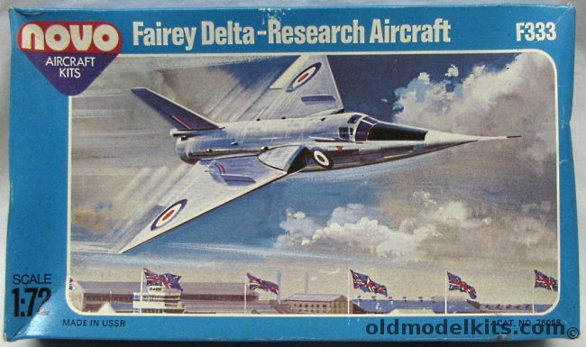 Novo 1/72 Fairy Delta 11 Research Aircraft - (ex-Frog), F333 plastic model kit